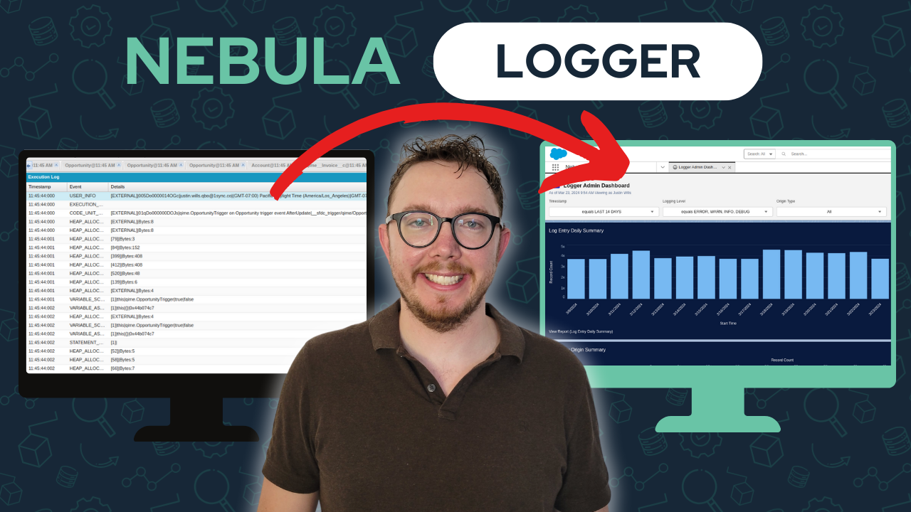 Learn how to replace Salesforce debug logs with Nebula Logger for enhanced logging, persistent data, and an intuitive dashboard.